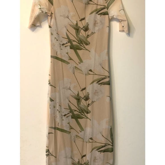 Lisa Says Gah Zelda Midi Floral Mesh Dress. Size S - Picture 3 of 5